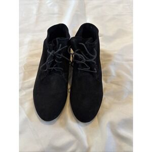 Sbicca Women's Ankle Bootie Black Leather Suede Size‎ 7